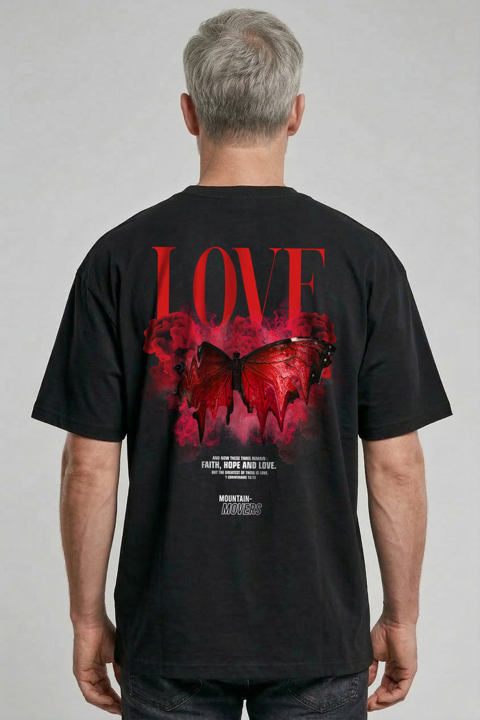 Love Streetwear Oversized Shirt Backprint