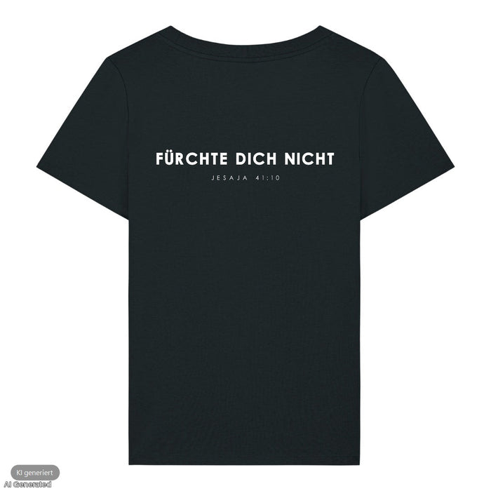 Fürchte dich nicht Frauenshirt Front & Backprint