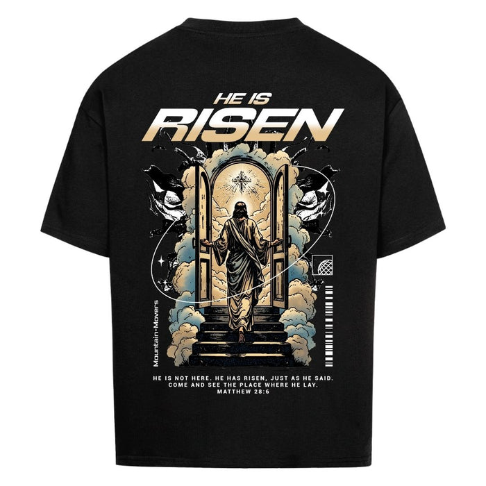 He is Risen Matthew 28:6 Oversized Shirt BackPrint