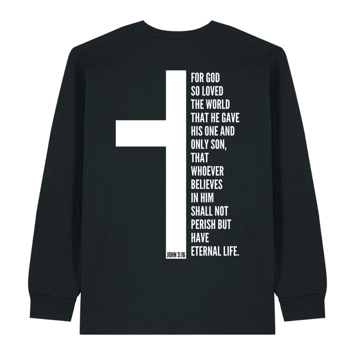 Johannes 3:16 Longsleeve Rugprint