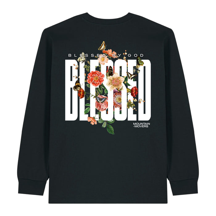 Gezegend door God Longsleeve Rugprint