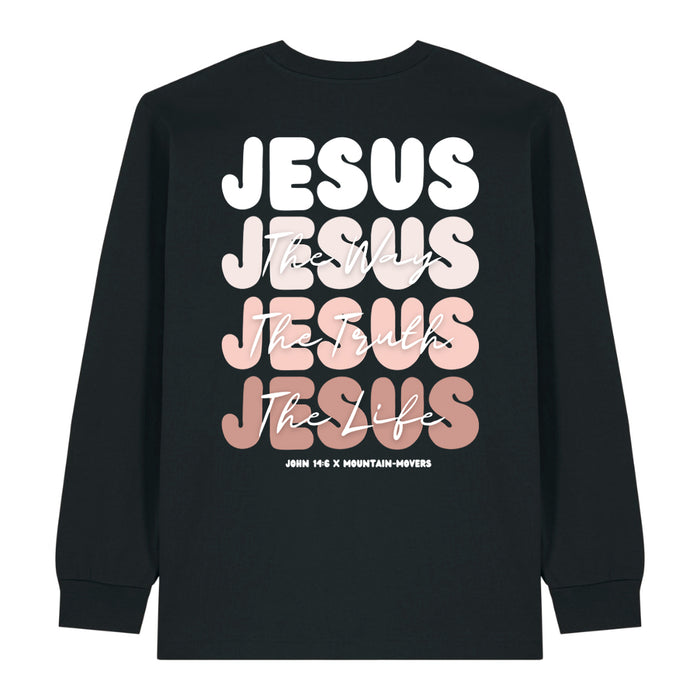 Jesus x Johannes 14:6 Longsleeve Rugprint