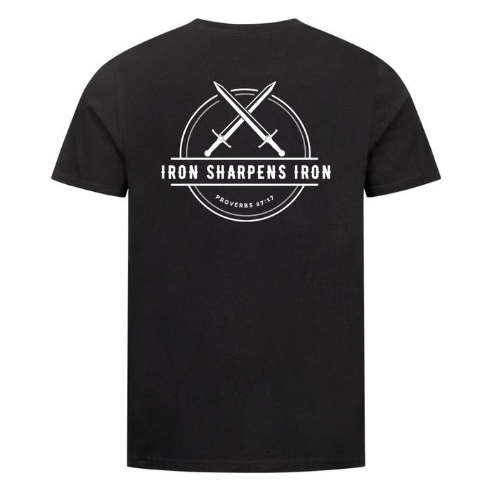 Iron sharpens iron Shirt Backprint