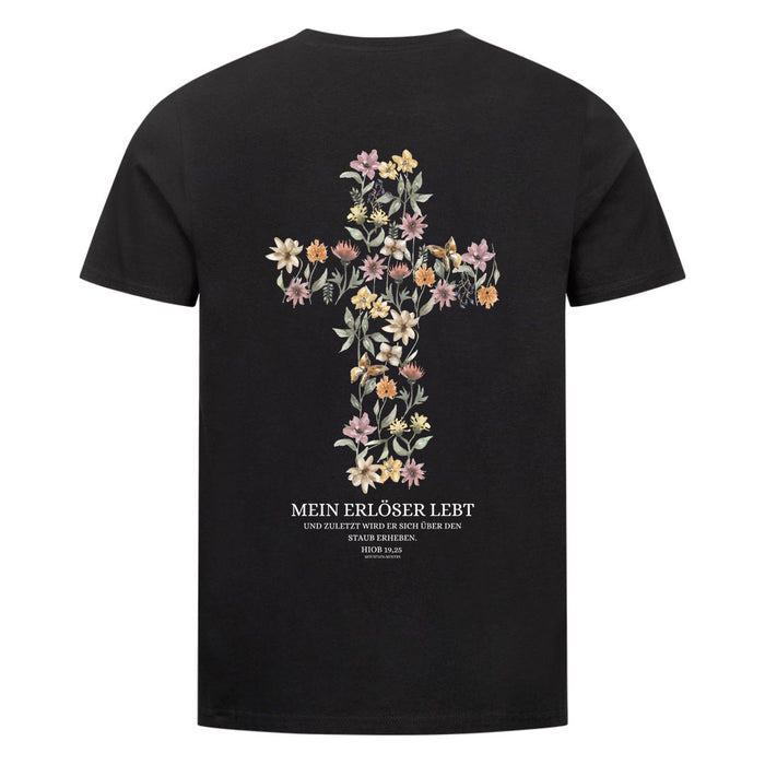 Mein Erlöser lebt Shirt Backprint