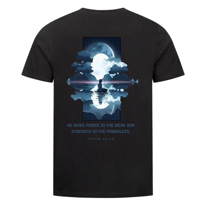 Power to the weak gym Shirt Backprint