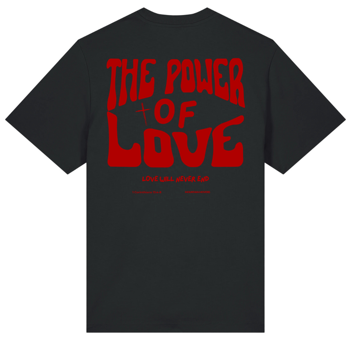 The Power of Love Oversized Shirt Front and BackPrint