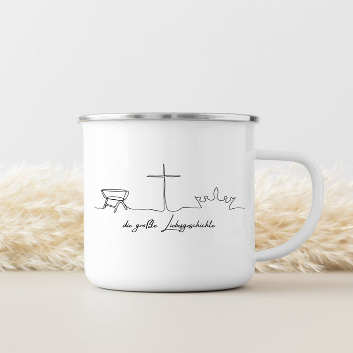 The Greatest Love Story Enamel Mug