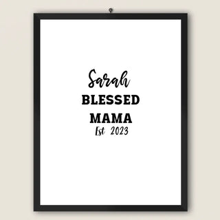 Blessed Mama Poster personalisierbar