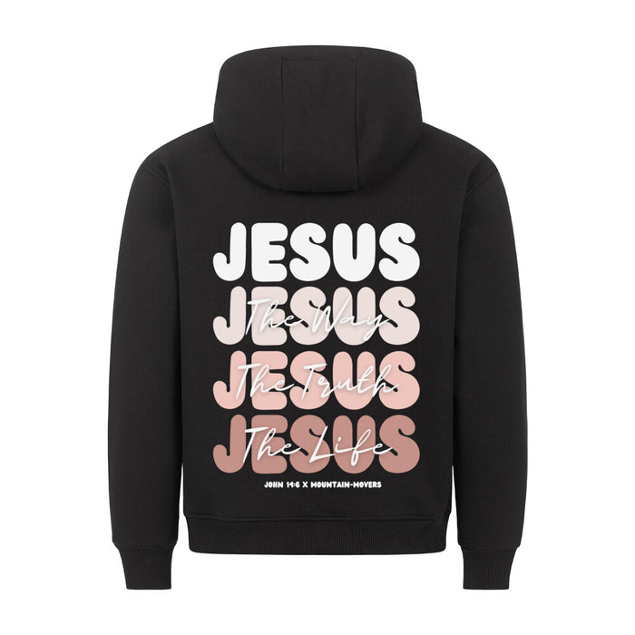 Jezus x Johannes 14: 6 Hoodie Rugprint