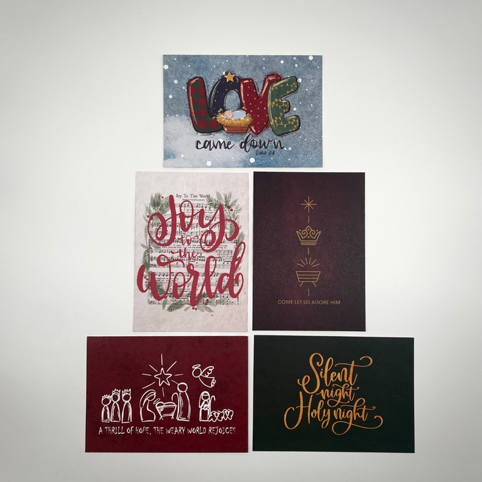 Christmas postcard set