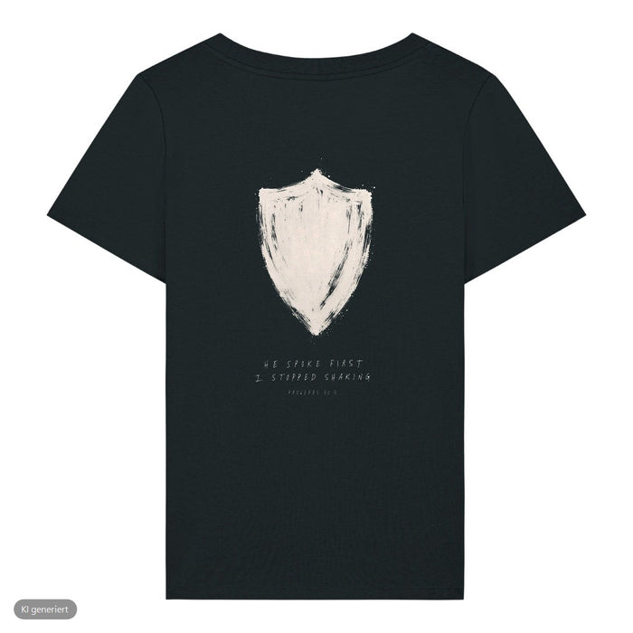 He Spoke First Sprüche 30:5 Frauenshirt Front & Backprint