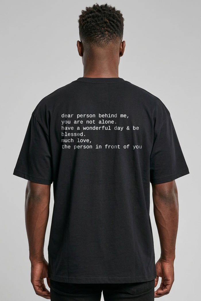 Dear person oversized shirt backprint