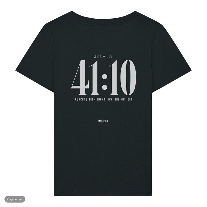 Jesaja 41:10 Deutsch Frauenshirt Front & Backprint