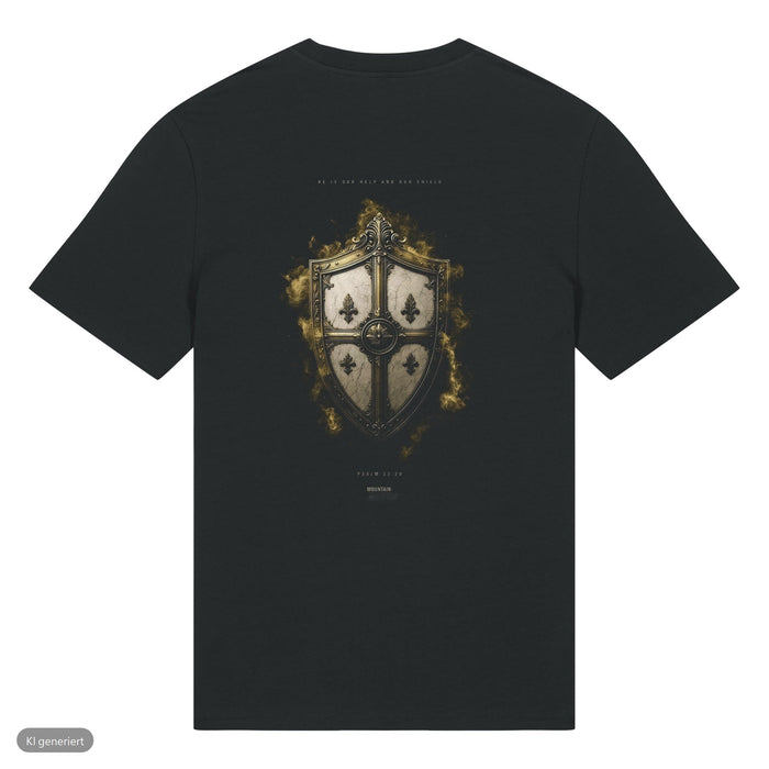 Our Help And Our Shield Psalm 33:20 T-Shirt Front & Backprint