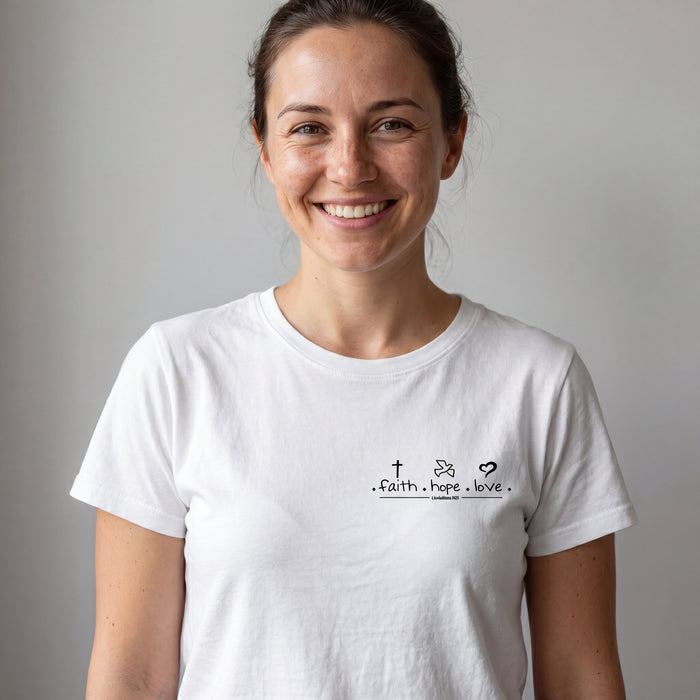 Faith Hope Love Minimalist T-shirt
