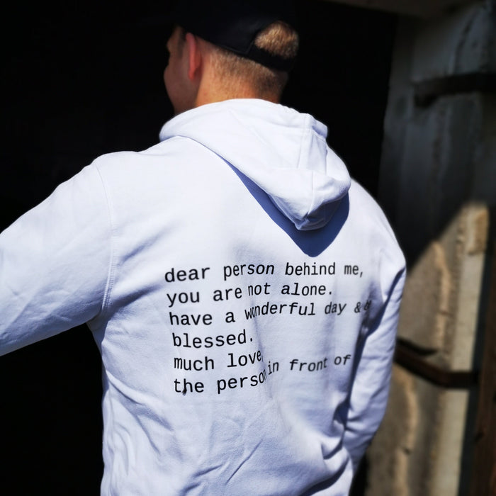 Dear person Hoodie Backprint