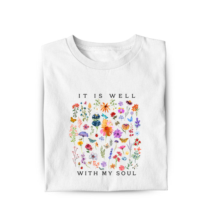 It is well (Flowers) women's shirt
