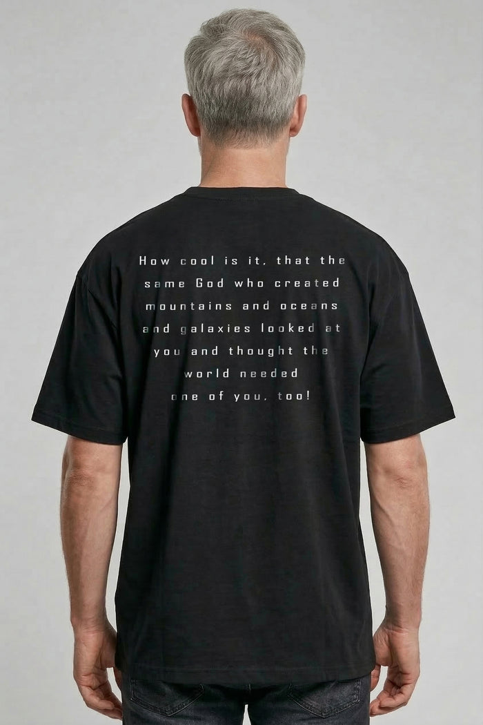How cool oversized shirt backprint