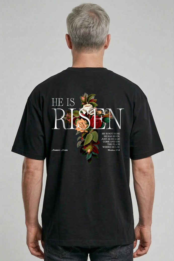 He is Risen Oversized Shirt Rugprint