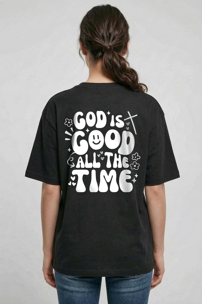 God is Good Hearts Oversized Shirt Rugprint