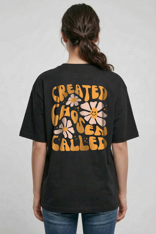 Created chosen called oversized shirt backprint