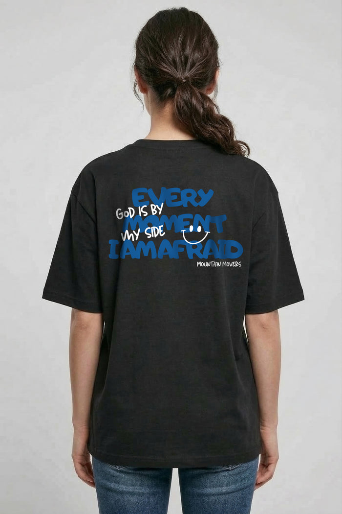 God is by my side Oversized Shirt BackPrint