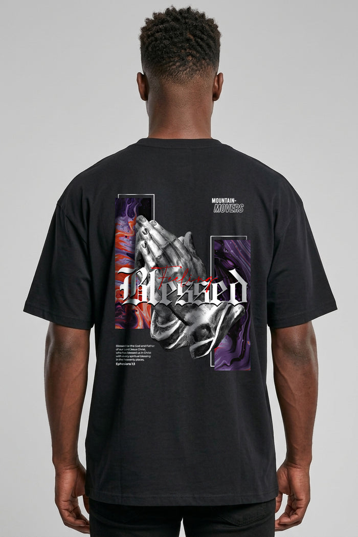 Feeling Blessed Oversized Shirt BackPrint
