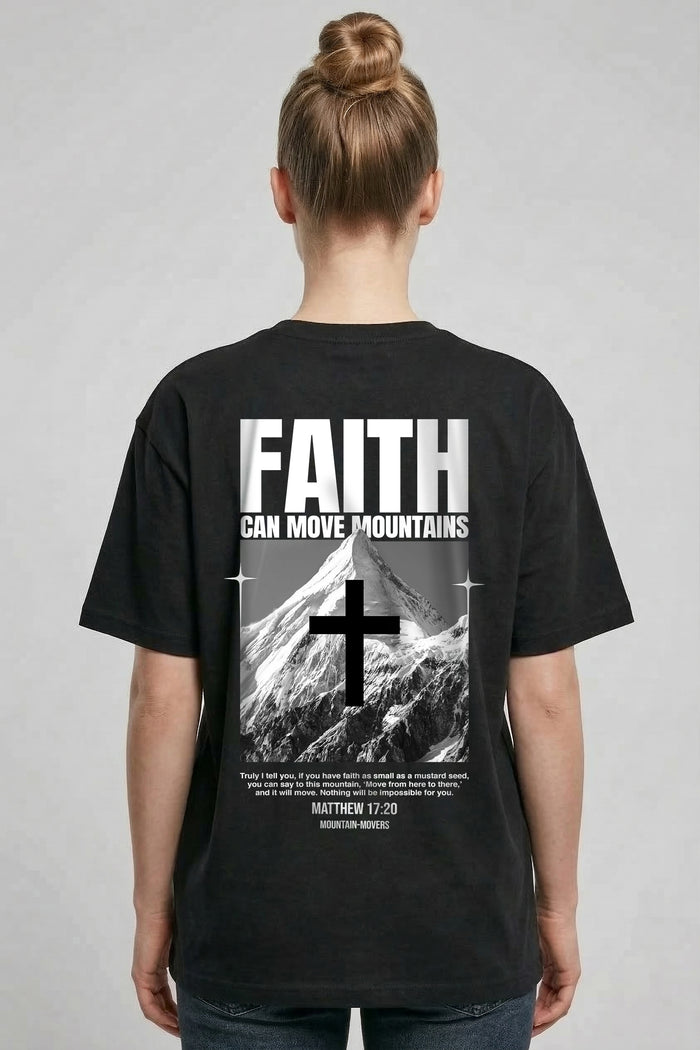 Power of Faith Oversized Shirt BackPrint