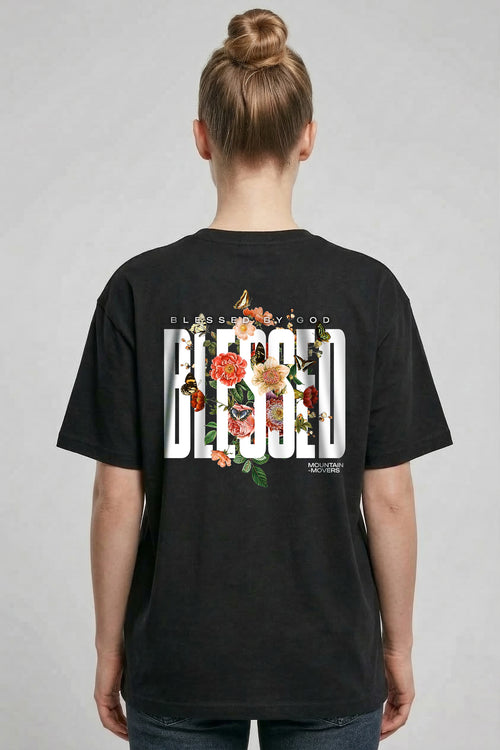 Blessed by God Oversized Shirt BackPrint