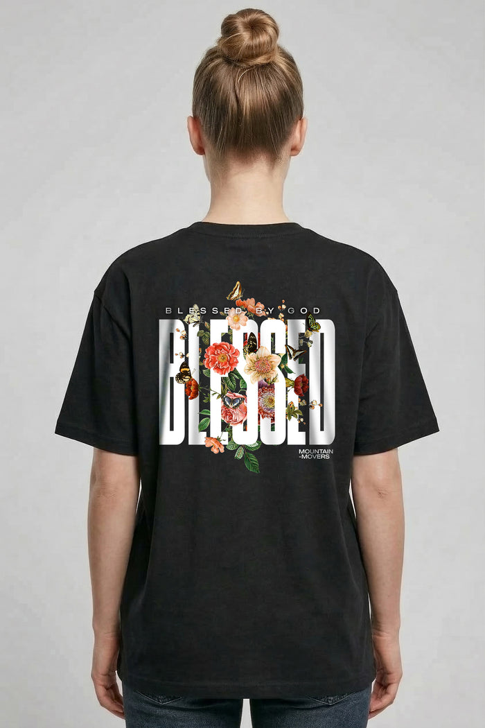 Blessed by God Oversized Shirt BackPrint