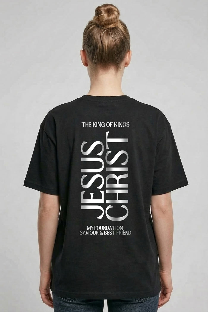 King Jesus Christ Oversized Shirt BackPrint