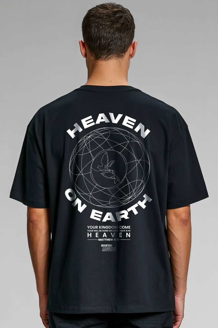 Heaven on Earth Oversized Shirt Backprint