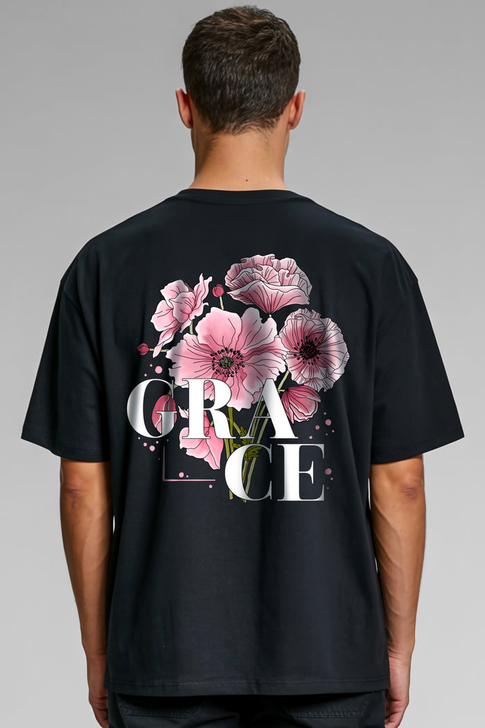 Grace Flower Oversized Shirt Backprint