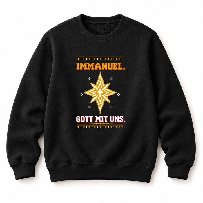 Immanuel Gott mit uns Stern Christmas Sweatshirt