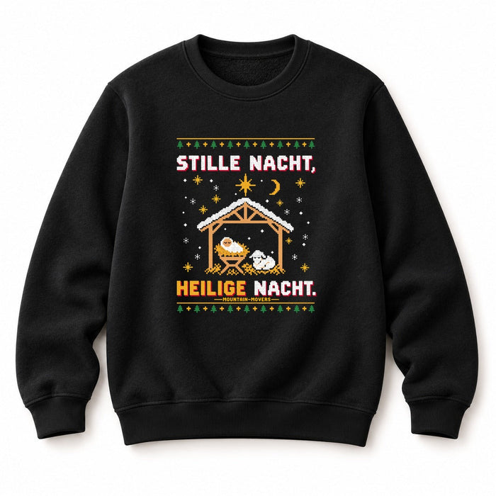 Stille Nacht Heilige Nacht Krippe Christmas Sweatshirt