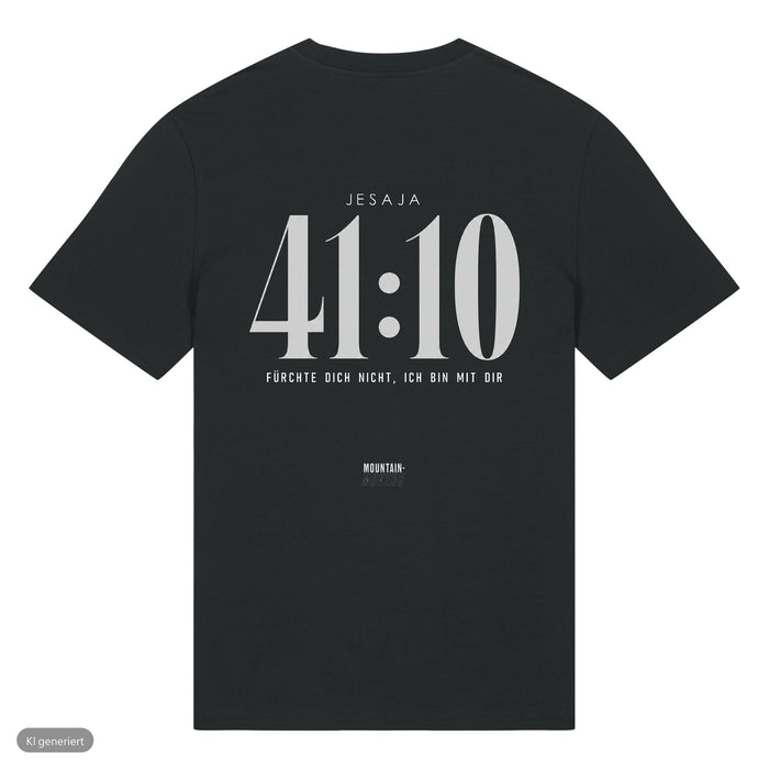Jesaja 41:10 Deutsch T-Shirt Front & Backprint