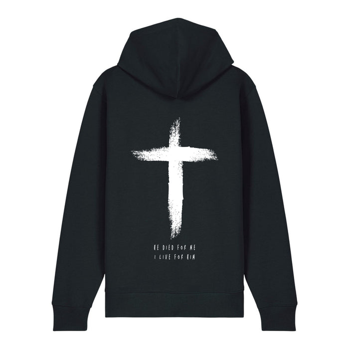 He died Zipper Hoodie Backprint