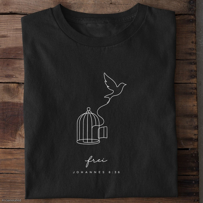 Frei Johannes 8:36 T-Shirt