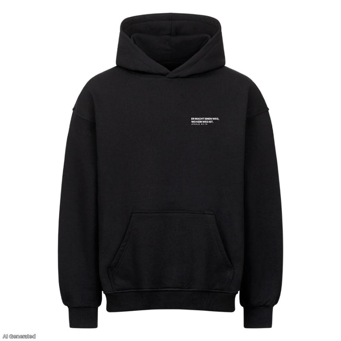 Er macht einen Weg Jesaja 43:19 Oversize Hoodie
