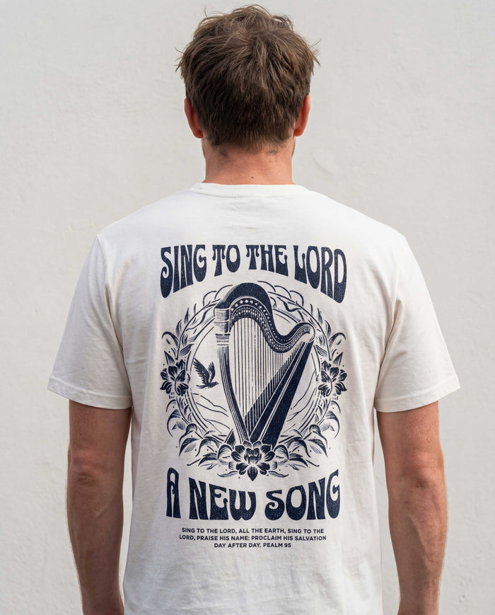 Zing een Nieuw Lied voor de Heer Shirt Rugprint