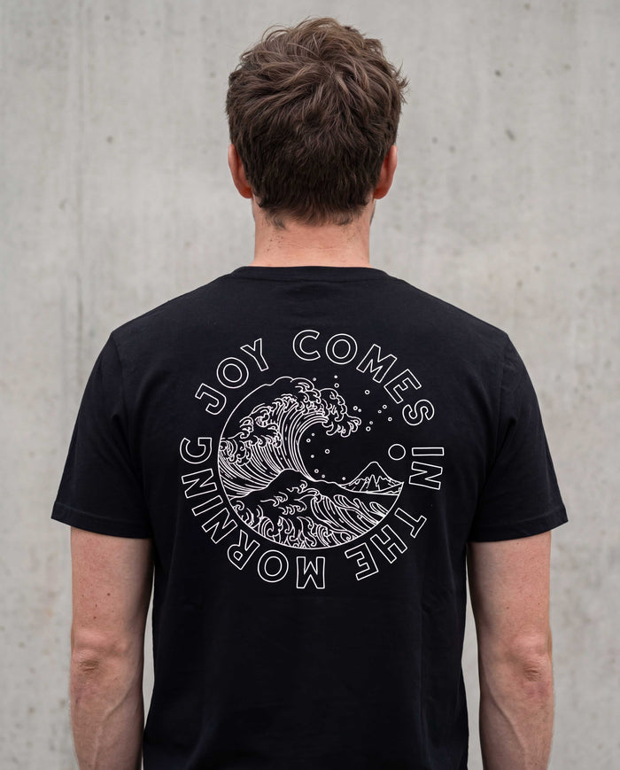Joy comes in the morning shirt backprint