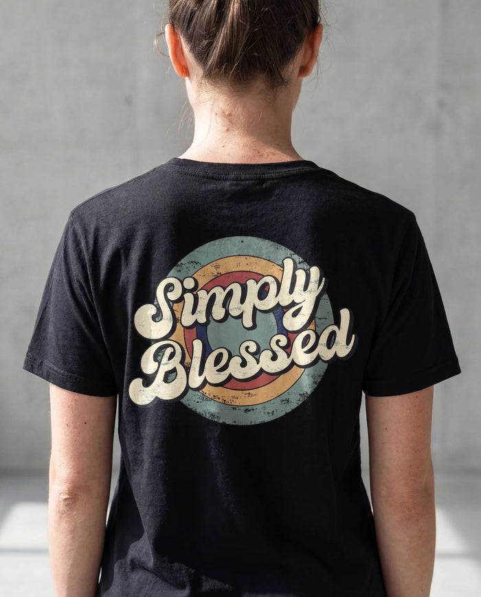 Simply Blessed Shirt Backprint