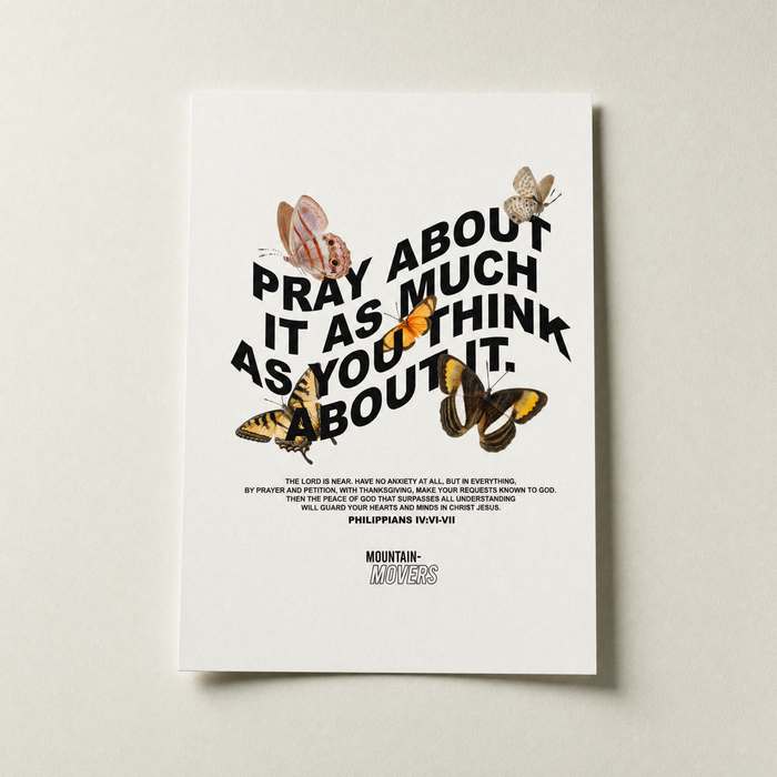 Pray About It Poster A4 + A3