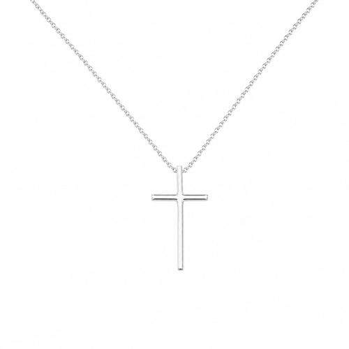 Minimalist 925 Silver Cross Necklace