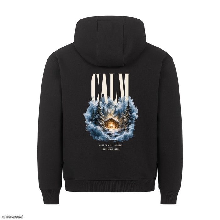All Is Calm All Is Bright Christmas Hoodie Backprint