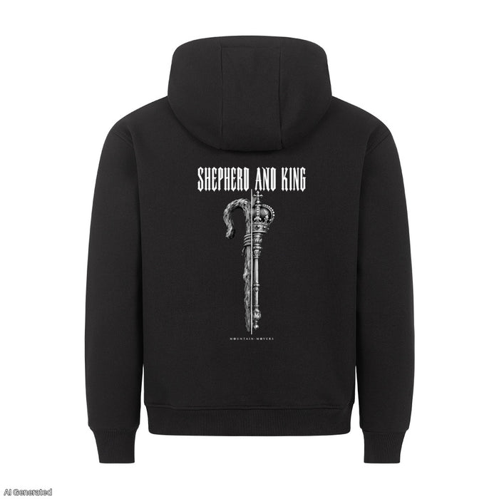 Shepherd and King Christmas Hoodie Backprint