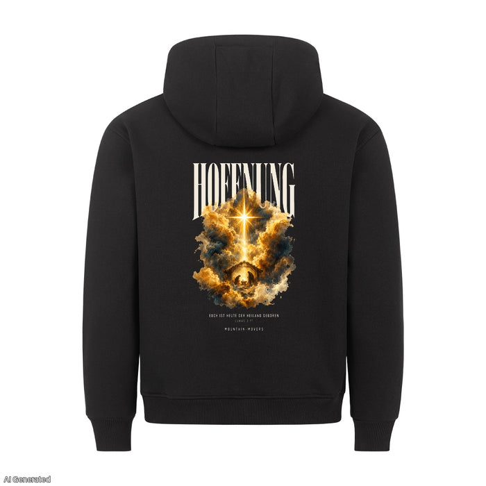 Hoffnung Euch ist heute der Heiland geboren Christmas Hoodie Backprint
