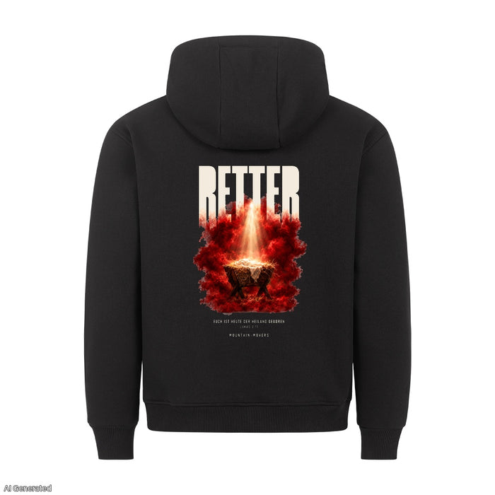 Retter Euch ist heute der Heiland geboren Christmas Hoodie Backprint