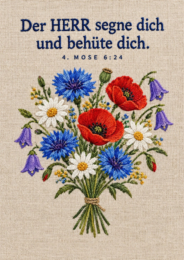 Der HERR segne dich und behüte dich Postkarte