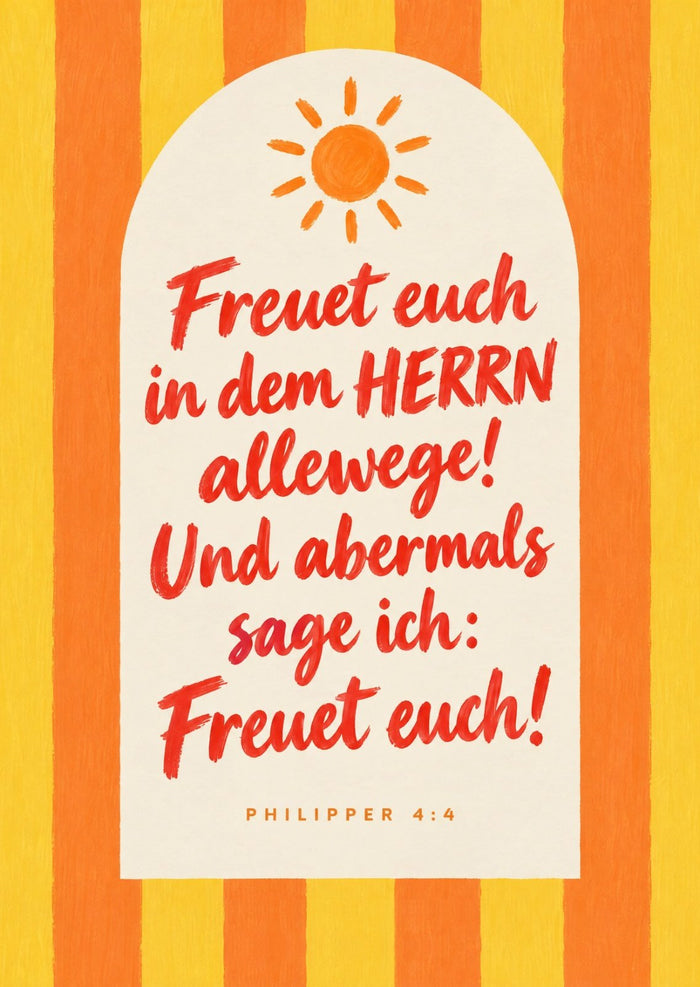 Freuet euch in dem Herrn allewege Postkarte